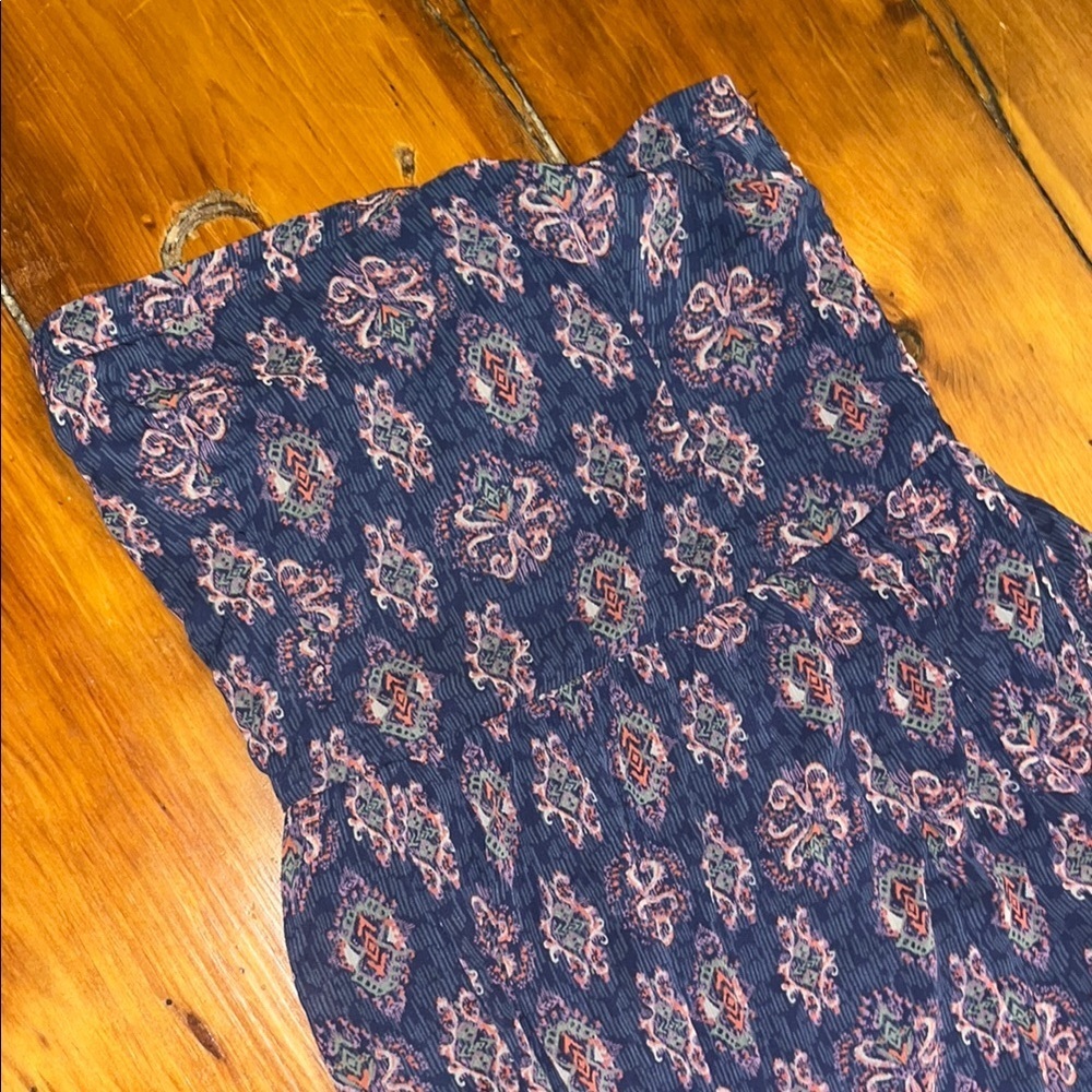 Floral Print Strapless Sundress - Picture 3 of 6